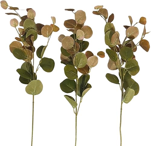 Miniatura 2 de Planta artificial de eucalipto  Paquete de 4  Encantadora y elegante decoración de plantas de eucalipto sintético  Ideal para decoración del hogar,