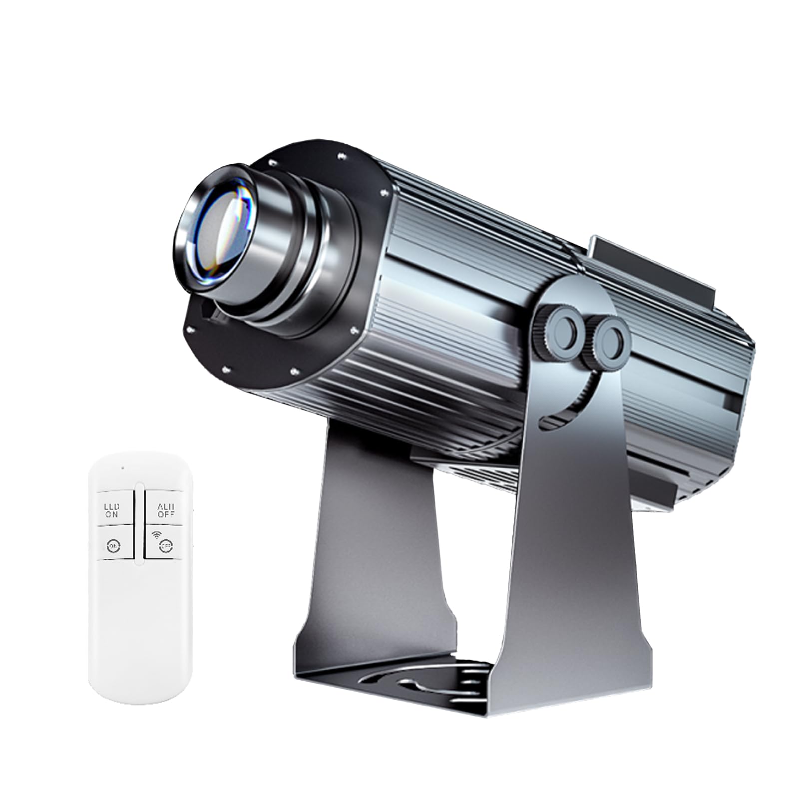 300W HD LED Logo GOBO Projector with Free Custom Glass GOBO,Rotating IP65 Waterproof GOBO Projector with Remote Control for Outdoor Hotel Company Store Advertising.