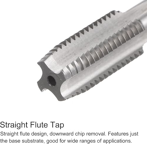 Miniatura 3 de HARFINGTON Juego de grifos y brocas, 716-14 UNC 2B recta flauta de la máquina de rosca de fresado de rosca, 0.366 in M35 cobalto de alta velocidad
