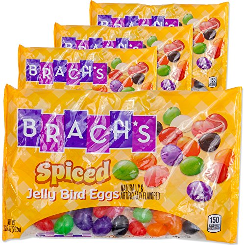Brachs Easter Jelly Bird Eggs Candy | 4 Bag Spiced Jelly Bird Eggs | Great Easter Basket Stuffer, Hunt, Treats or Spring Gift Set. (Spiced)