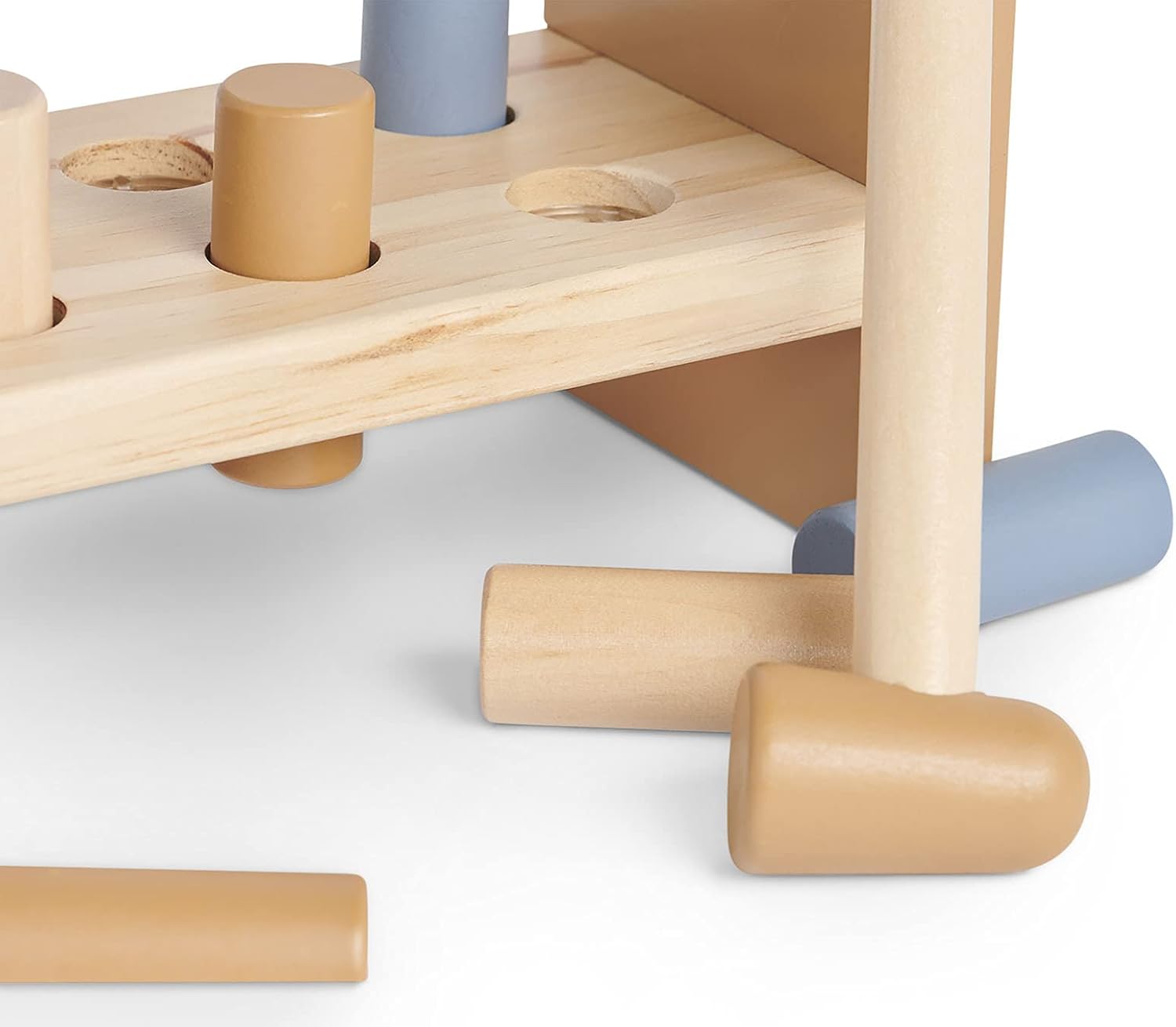 Jollein 118-001-66022 Wooden Hammer Bench Blue, Pink, Small - Image 4