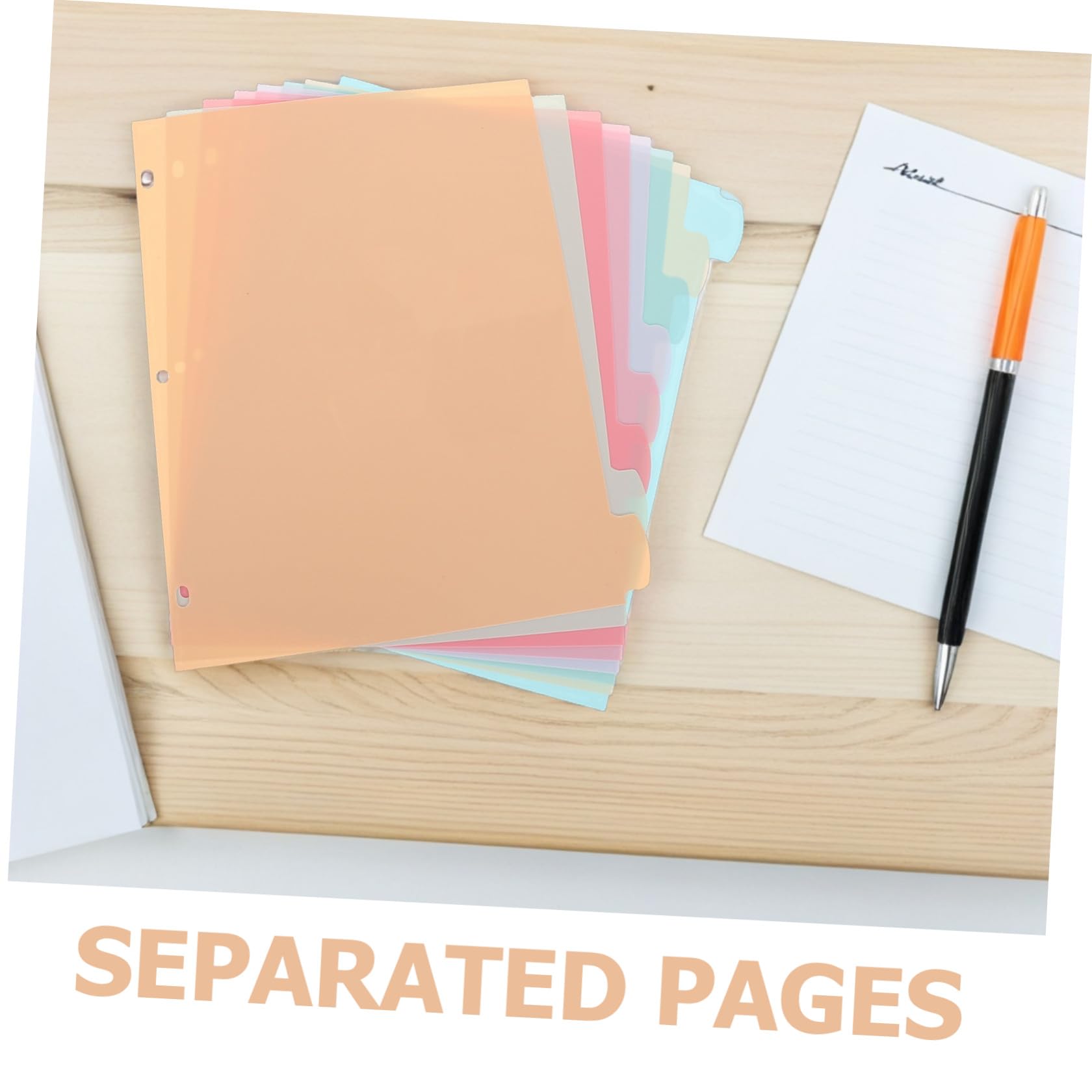 OSALADI 48 Pezzi Divisori per Raccoglitore Mobili Colorati Formato per Ufficio e Scuola Materiali Resistenti e Facili da Scrivere