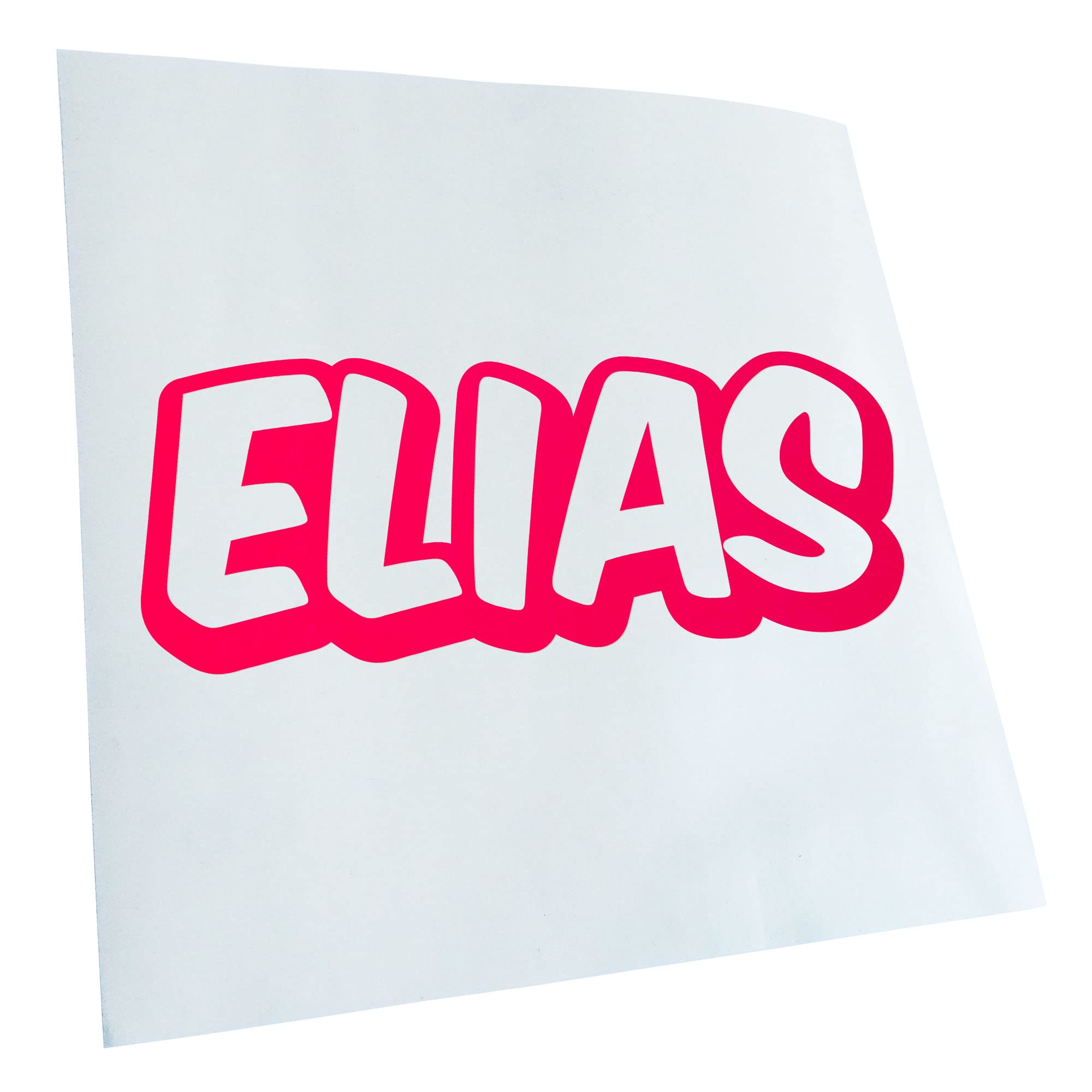 Kiwistar Elias First Name Boys Sticker 25 Colours Neon Matt