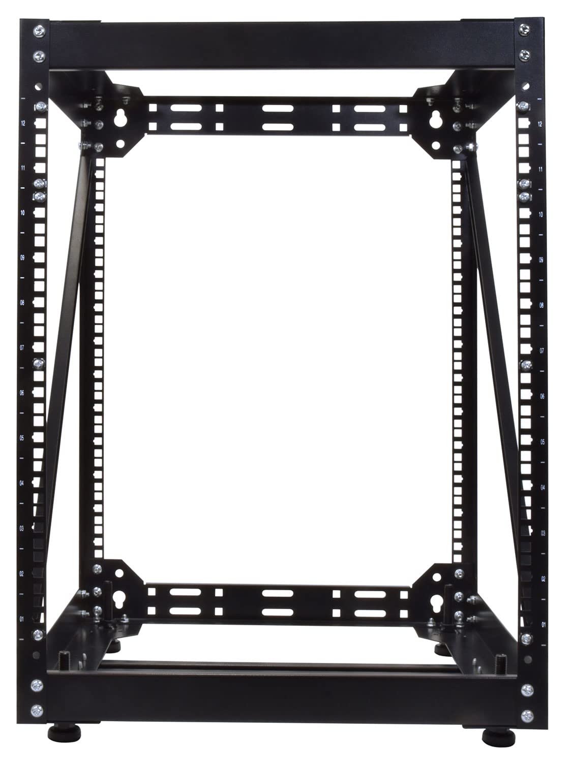 Adastra | 12U Offener Wand- oder Schreibtisch-Rahmen für 48,3 cm (19 Zoll) Rackmount-Ausrüstung