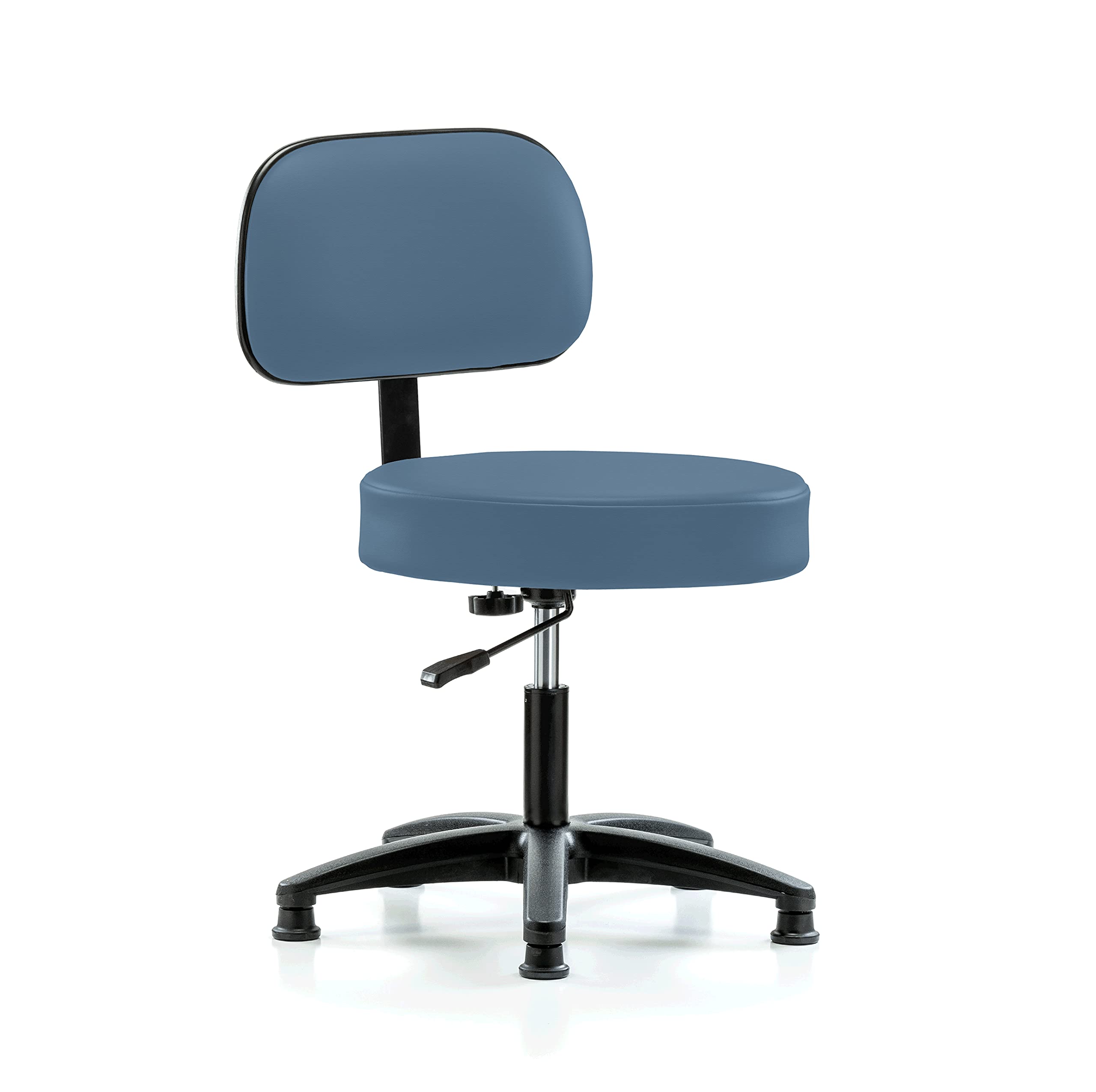 Perch Basic Exam Stool, Glides, 18.5-24", Newport Fabric