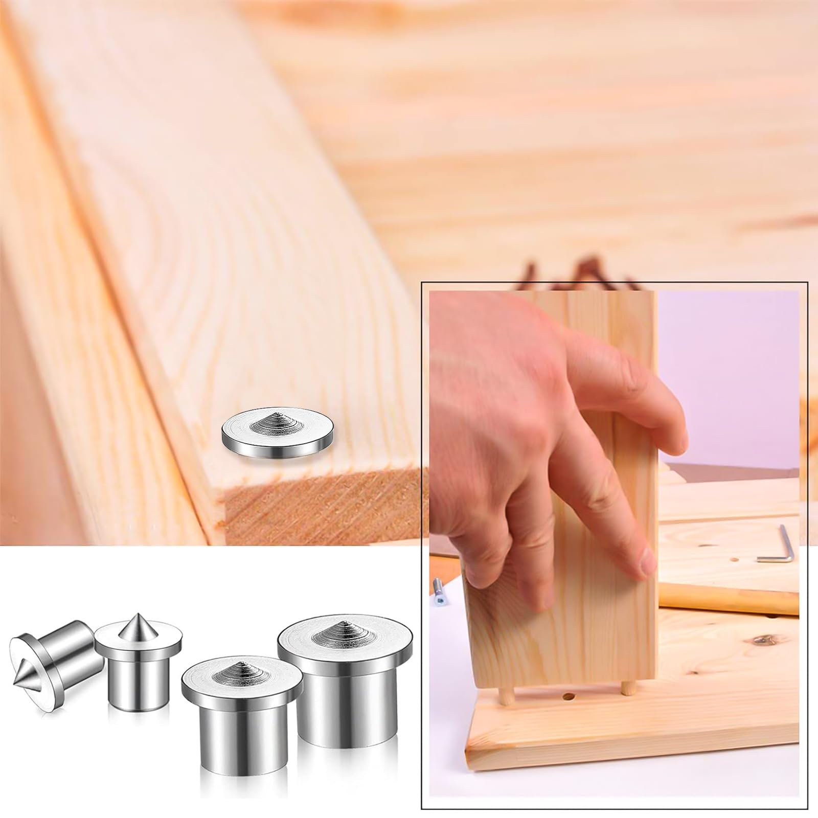 Irwin centreerpunten voor deuvels van 8 mm. Inhoud 4 stuks