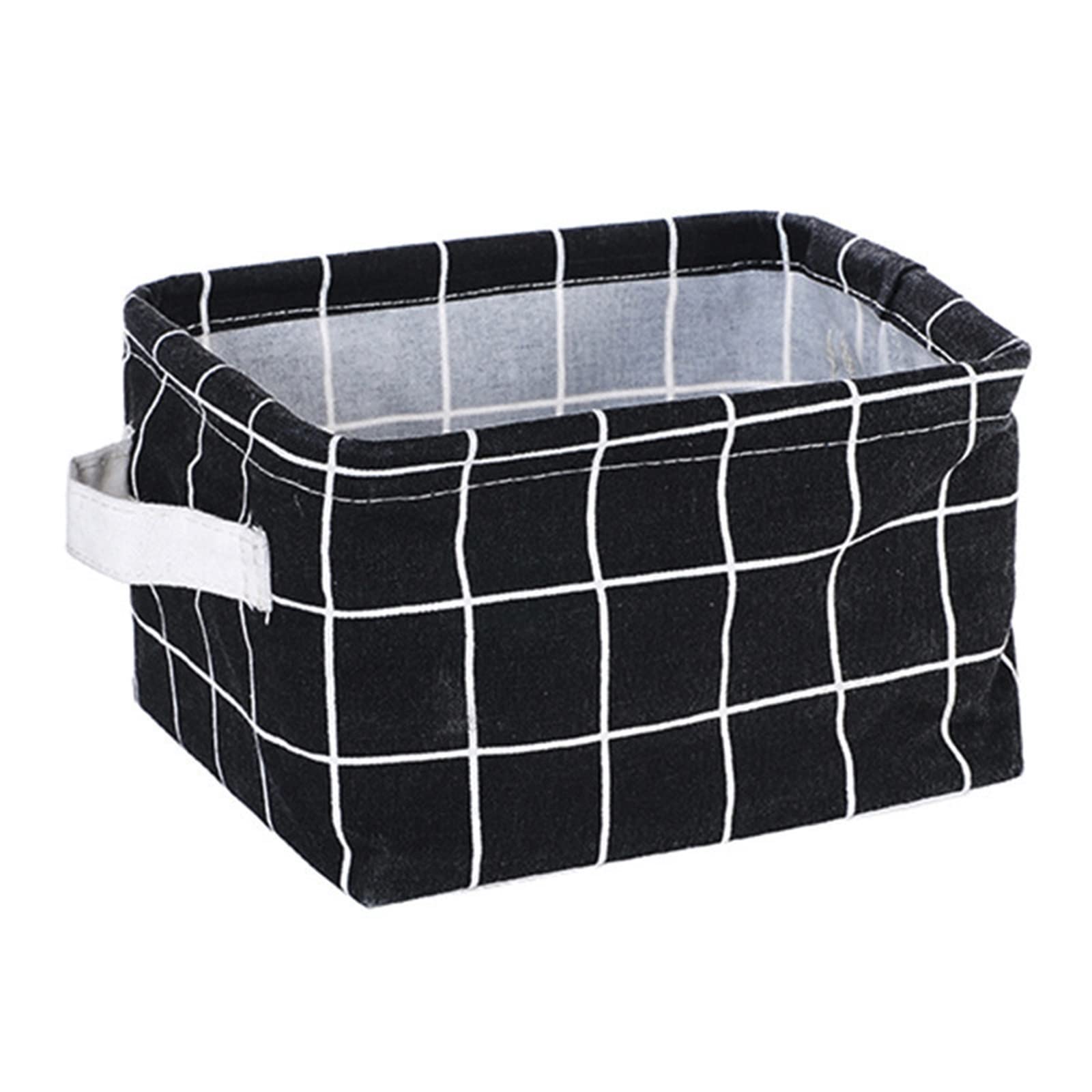 JINGYAN Storage Boxes Linen Storage Box Sundries Basket(3)