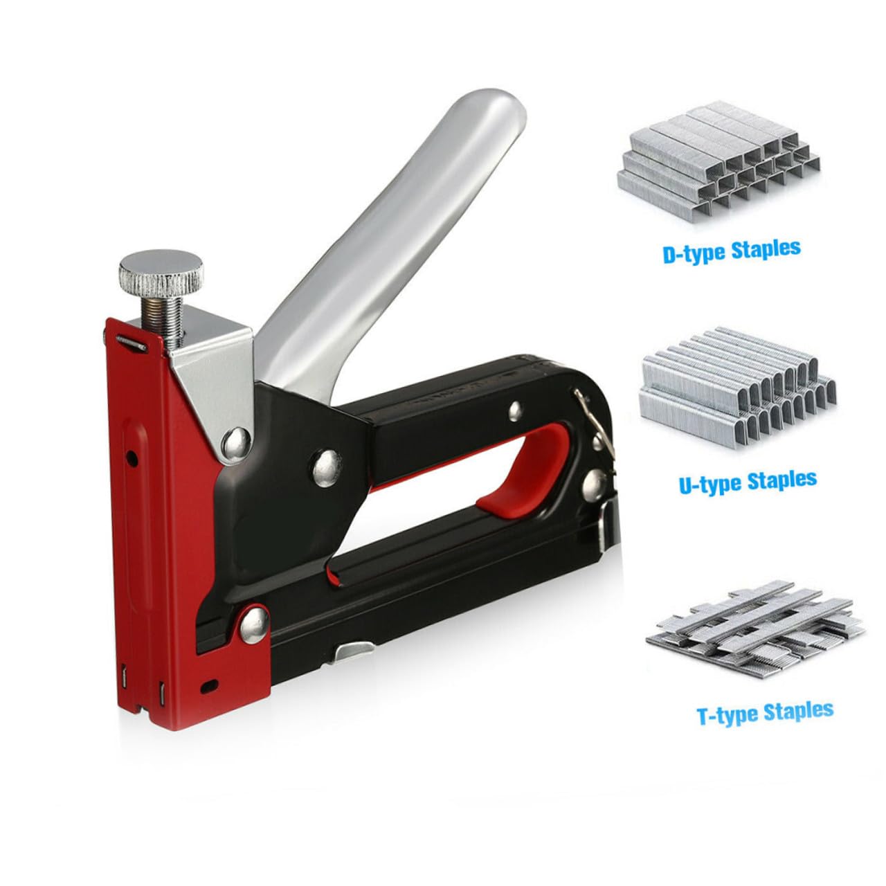 Chiodatrice e Meccanismo a Molla Regolabile Manuale Multi Funzione Pesante in Metallo Impugnatura Ergonomica Curva per Lavori di Ristrutturazione