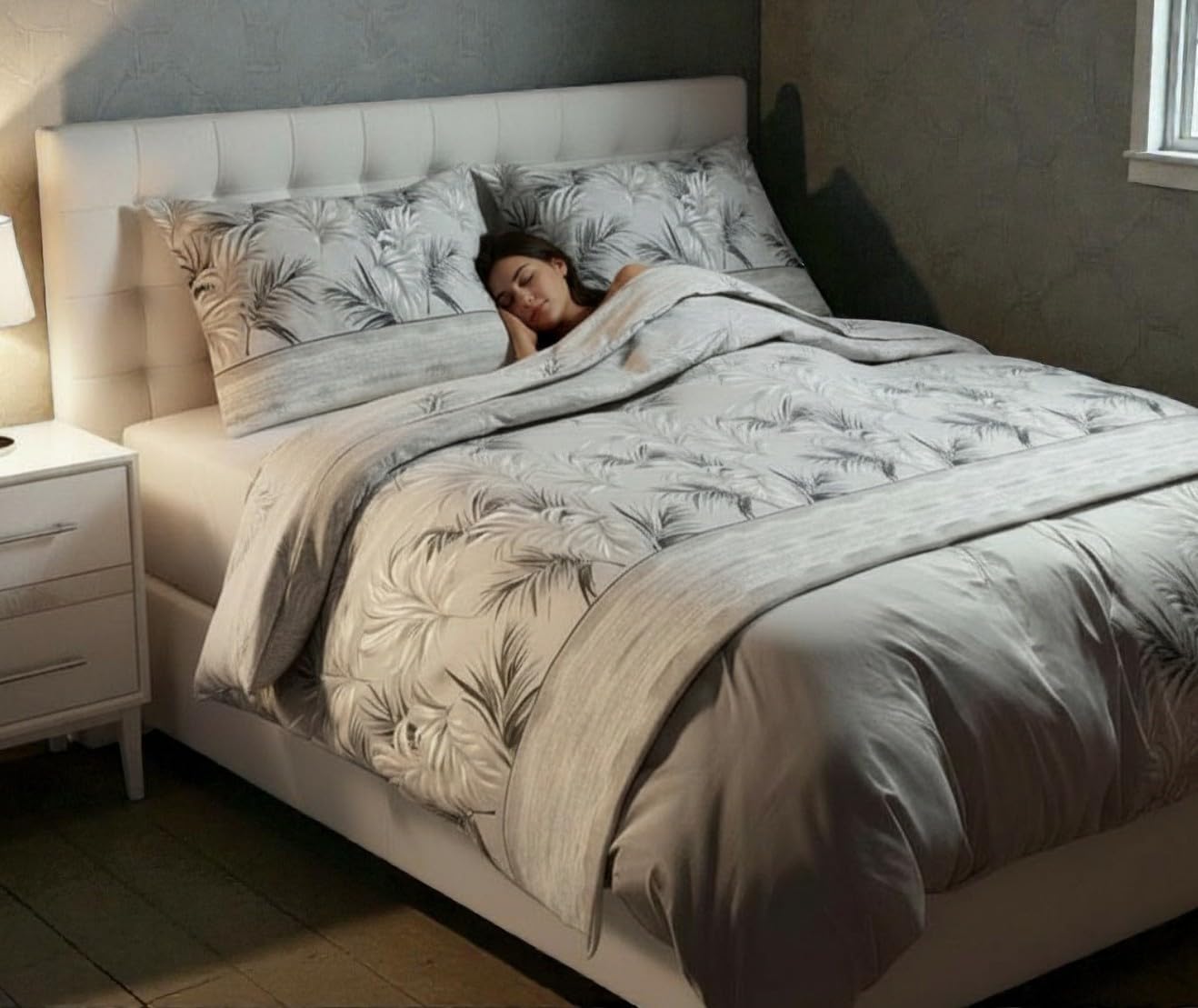 L'Emporio Casa Set Lenzuola Flanella Letto Matrimoniale 100% Caldo Cotone | Completo Lenzuolo sopra 240x280 + sotto Angoli 170x200 + 2 Federe a Patella 50x80 (Borbone Grigio)