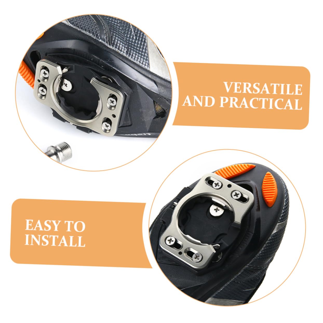 Toyvian 2pezzi Tacchette Per Bici Da Strada Convertitore Di Tacchette Per Ciclismo Su Strada Adattatore Per Per Bici Per Scarpe Da Ciclismo Copripedale Per