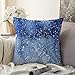 Housse d'oreiller Astrologie Bleue Espace Ciel Étoilé Galaxie sur La Nature Abstraite Astronomie Verte Bang Big Black Celestial Housse De Coussin Doux Décoration Taie D’Oreiller pour Canapé 45X45Cm