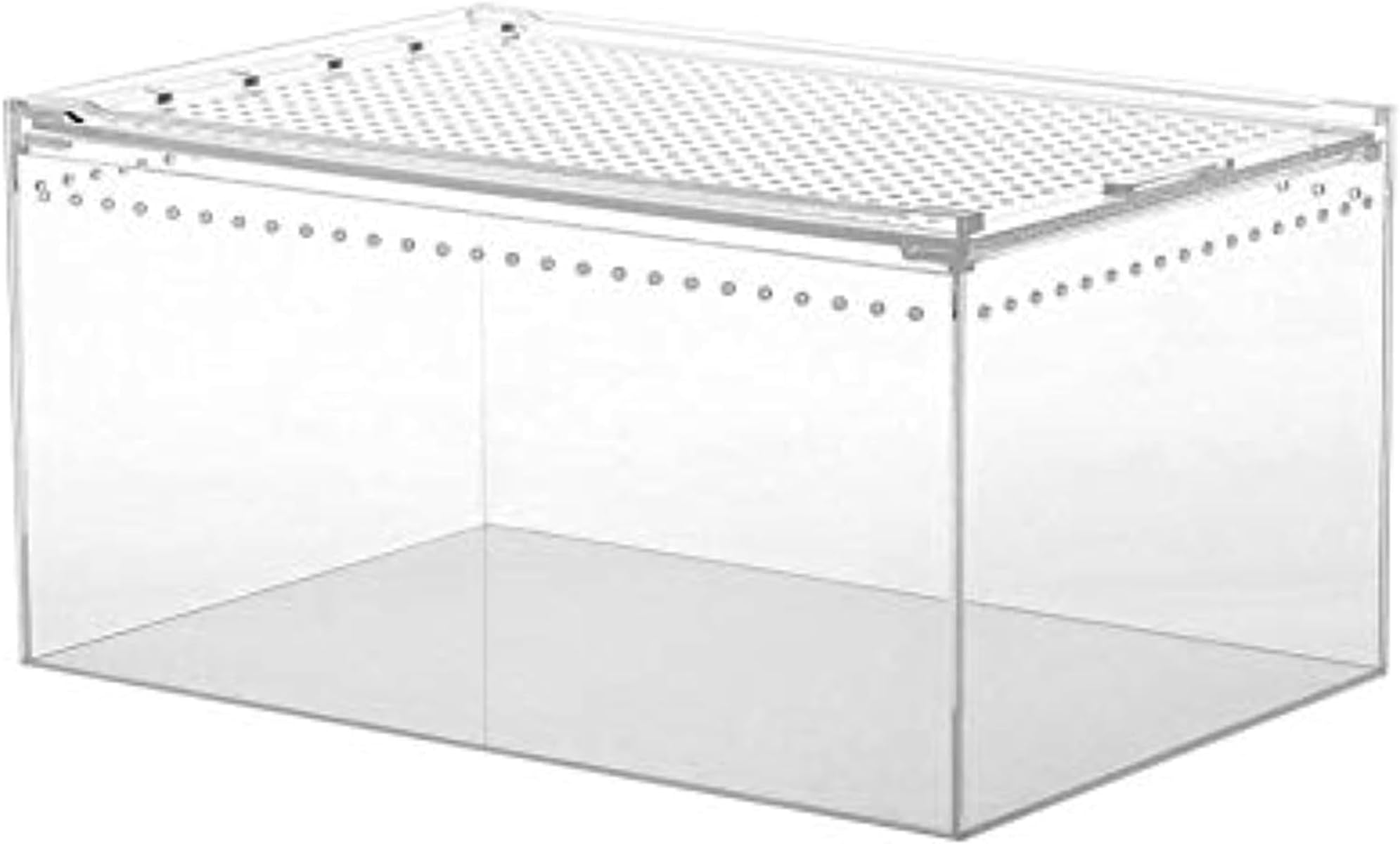 飼育ケージ 大型 透明 Amazon.co.jp: 両生類・爬虫類用 大型ワイドアクリルケージ クリア通気