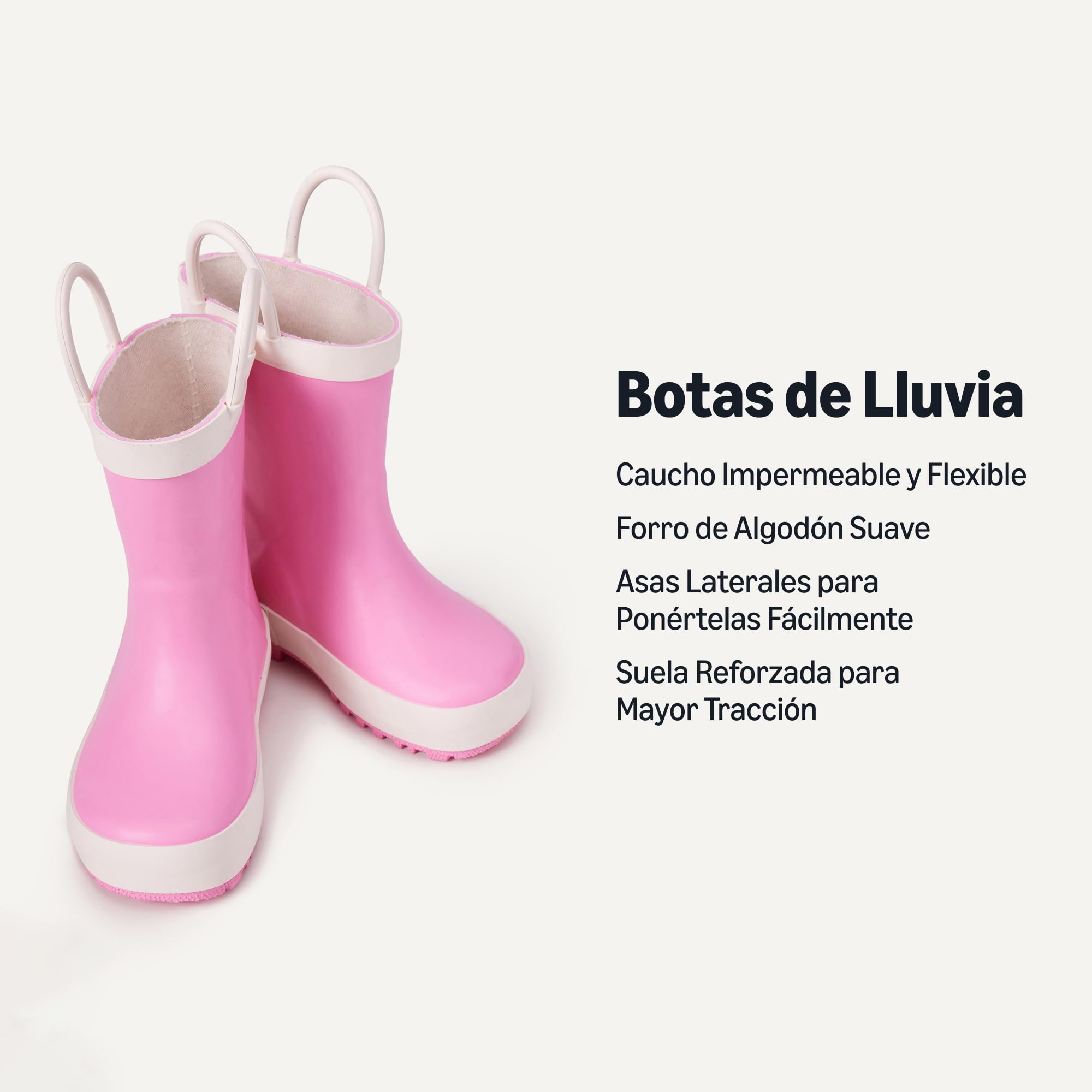 Amazon Essentials x Sofia Grainge Botas de Lluvia de Goma Impermeables Unisex Niño