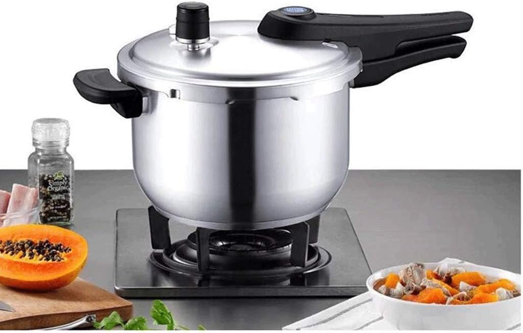 Electric pressure cooker with steam grate, steam basket, rice scoop and measuring cup