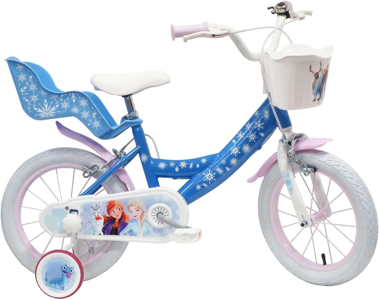 albri 16 Zoll, Kinderfahrrad Frozen (Die Eiskönigin), Hellblau