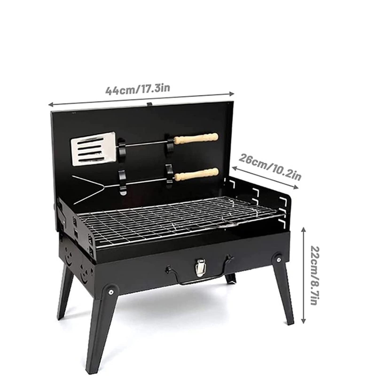 Grill składany na zewnątrz mini przenośny kemping grill składany grill węgiel drzewny piknik turystyka kemping narzędzia kuchenne na zewnątrz