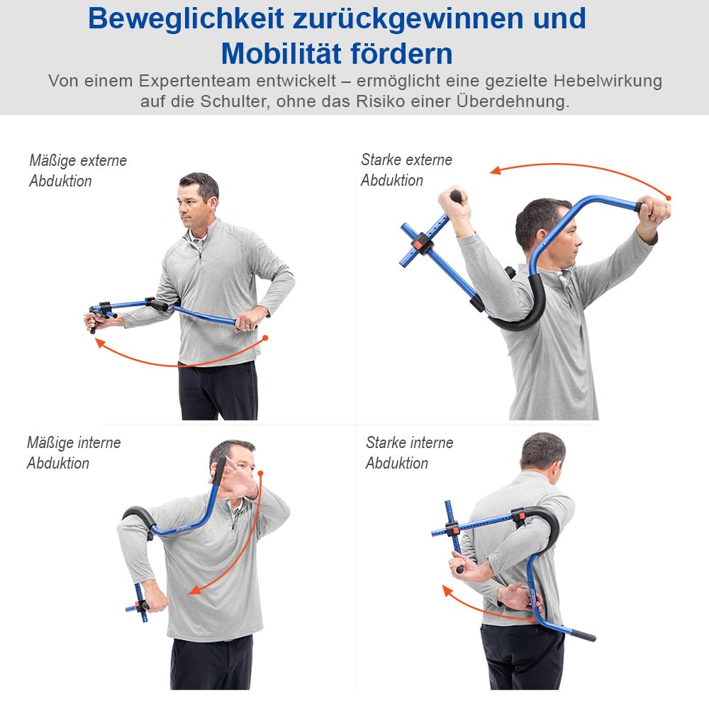 ProStretch Shoulder Flex – Schulter-Dehner zur Verbesserung der Beweglichkeit bei Schultersteife & Rotatorenmanschette – Unterstützt Mobilität & Komfort – Für Reha und Zuhause
