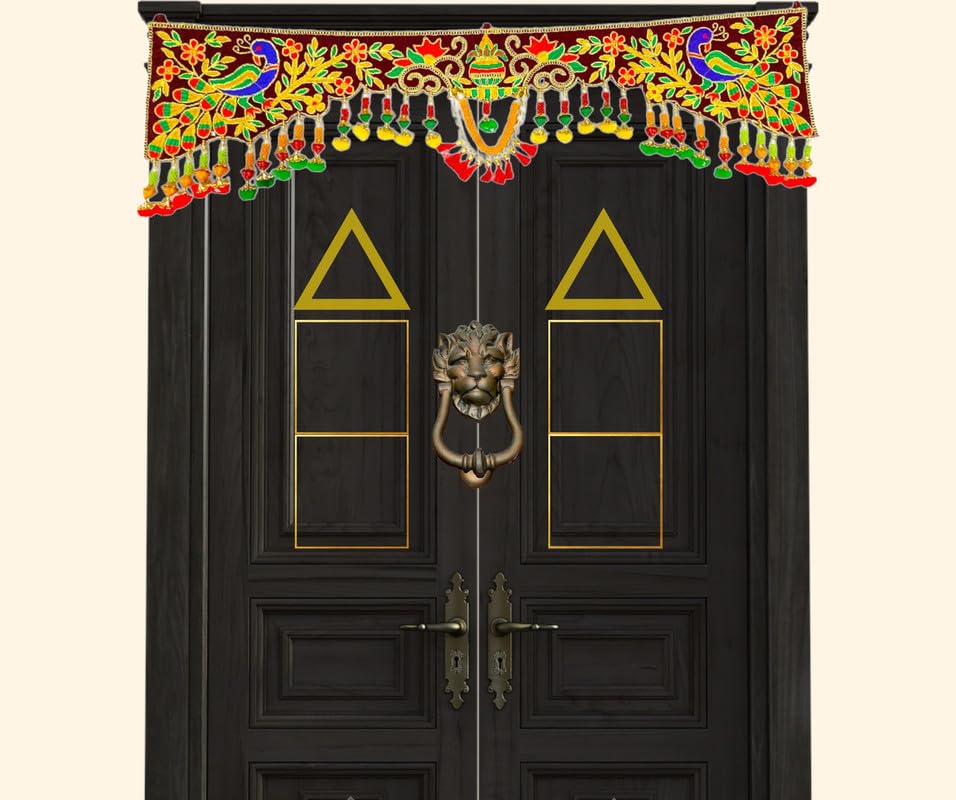 DK trades Traditional Decorations Toran For Entrance Main Door With Unique Design And Pattern Use With Woolen Threads&Soft Clothes,91 Cm,Multicolor (B0CW1KNDJ5) Amazon Price History, Amazon Price Tracker