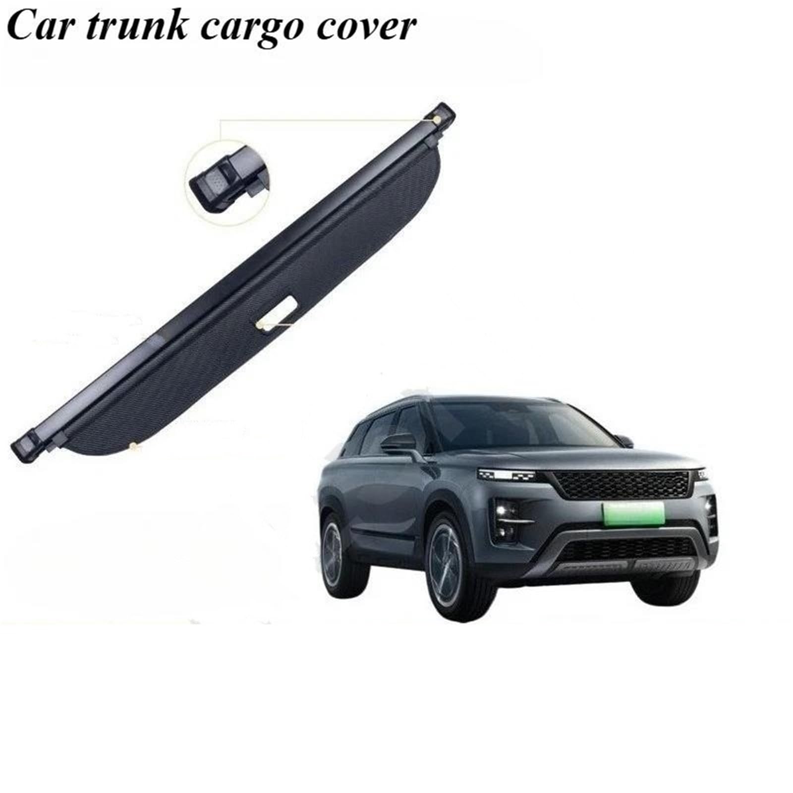 Genérico Retráctil Cubierta Carga para Chery para Tiggo 9X 9 Ebro S900 2024-2027 5/7 Cubierta Cortina Maletero Coche Protectores Maletero Retráctiles(Canvas,7seat)