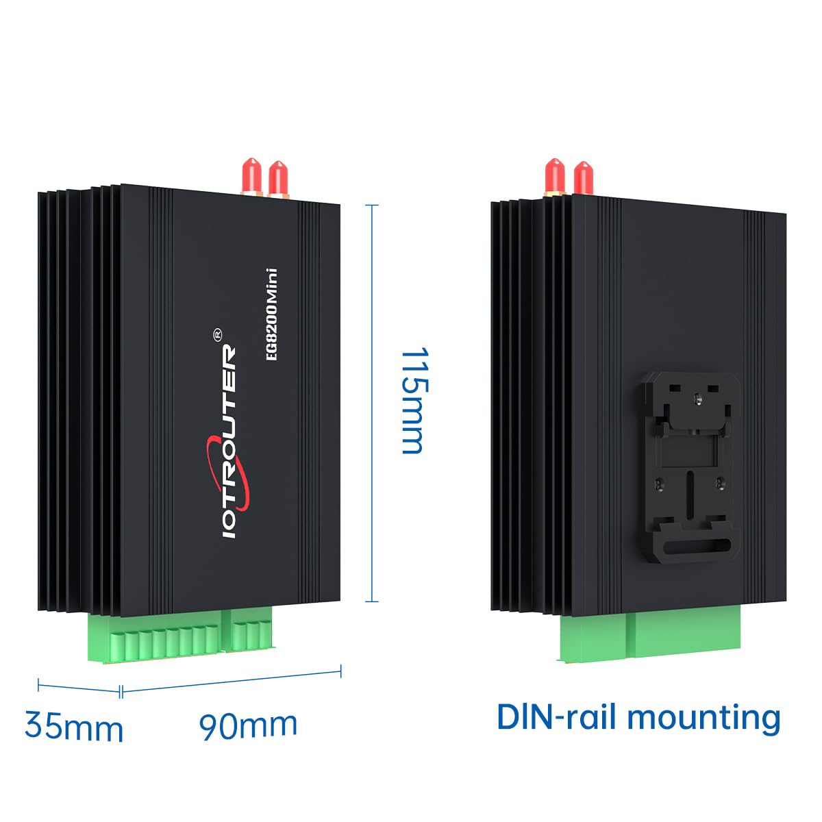 Bramka Pandapi EG8200Mini M2M MQTT Modbus Edge Computing RS485 RS232 szeregowa do 4G LTE WIFI Ethernet przemysłowa bramka IoT, obsługuje zdalne sterowanie Node-RED PLC (Standard)