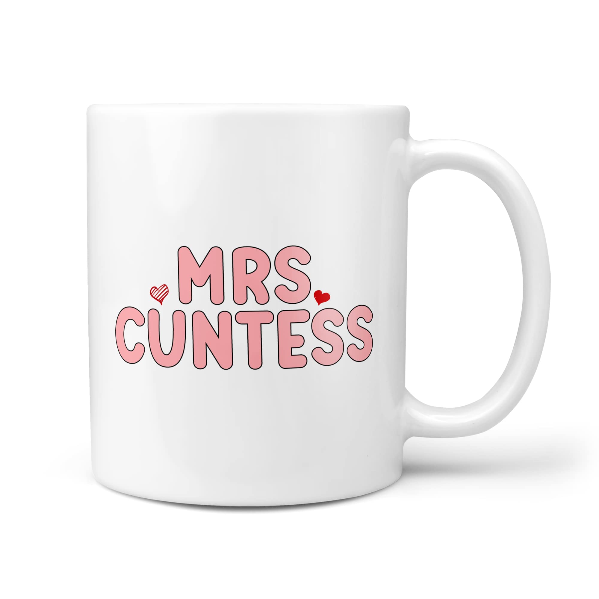 TeHeGifts Mrs Cuntess Cunt Gifts Funny 10oz Gift Mug