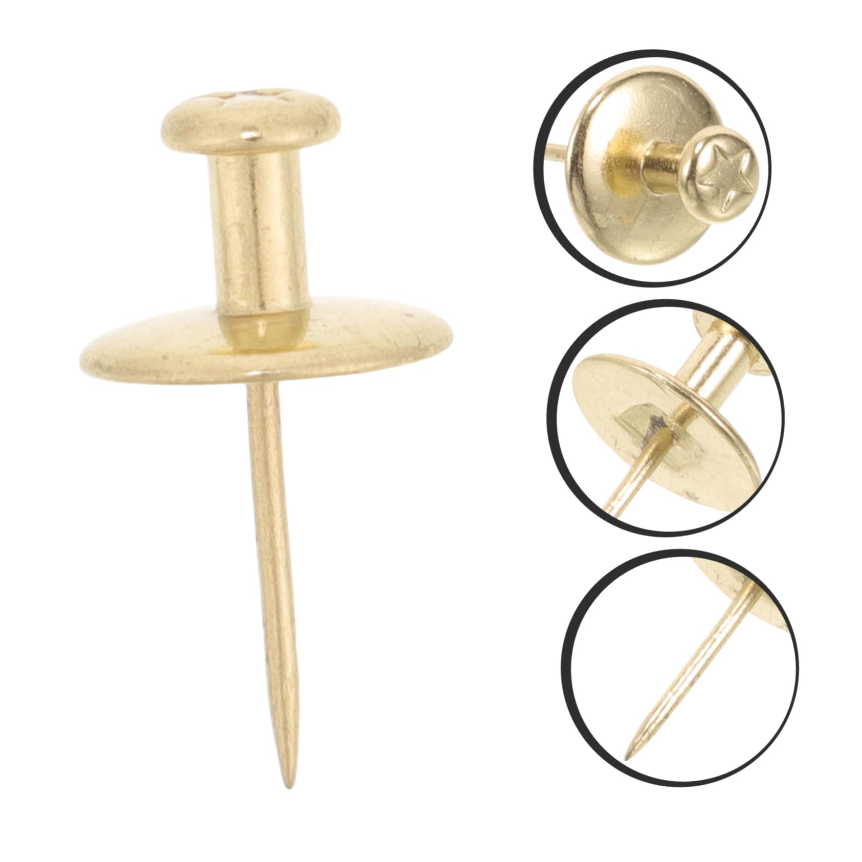 Artibetter 80piezas Clavos Decorativos Para Colgar Cuadros Clavos De Pared Multifuncionales Para Clave Pinturas y Documentos Fácil Instalación y Resistente