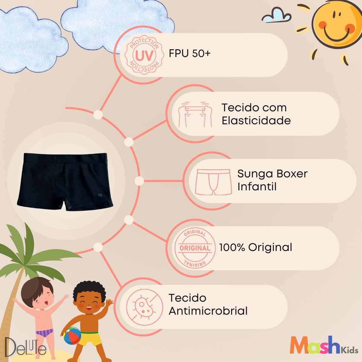 Sunga Boxer Infantil Mash Moda Praia Piscina Original 310.07 OFerta em promoção! Veja a oferta e mais achadinhos de Moda praia infantil 4 Hoje é o melhor dia para comprar Sunga Boxer Infantil Mash Moda Praia Piscina Original 310.07 OFerta com aquele preço maroto! Promoção! Aproveite a oferta! 4