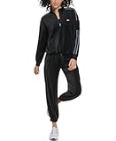 Women&apos;s Velour Fabric Cargo Pockets Pullover Half Zip Ghost Debossed Logo Taping