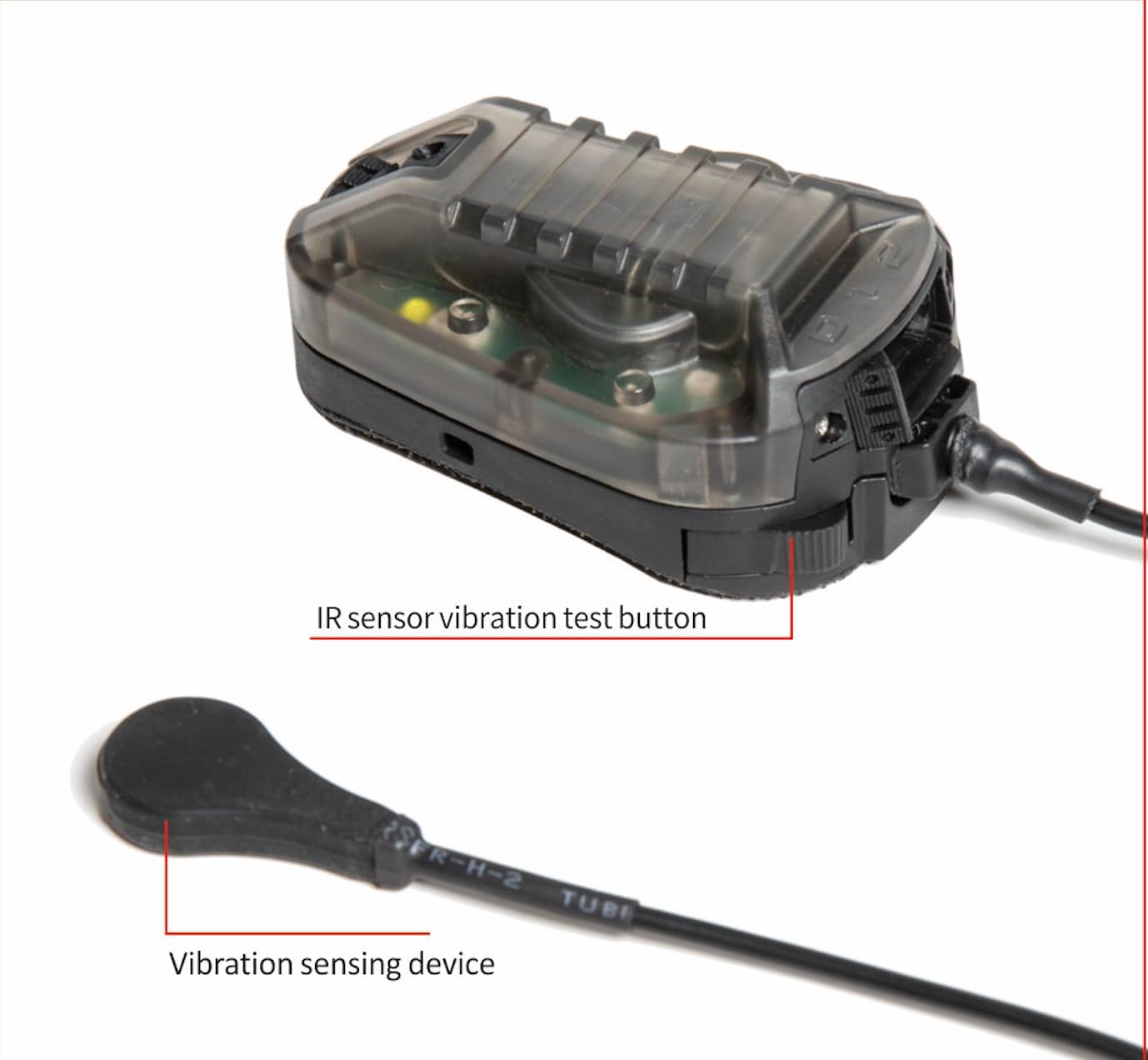 FMATAL GEAR Tactical Helmet IR Challenge Response Vibration Alert IR Strobe Light Gen III Style with Red Visible Mode