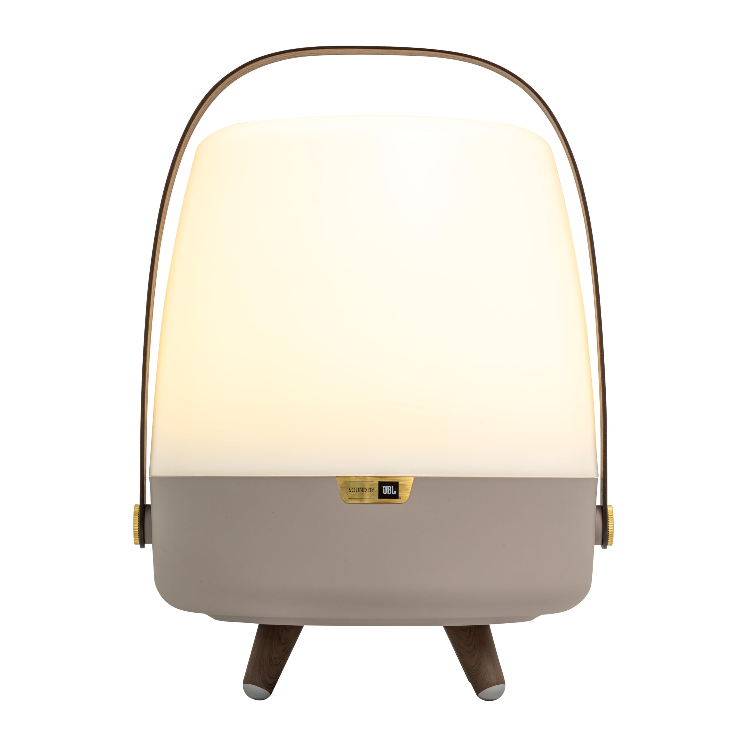 Kooduu - JBL Lite-up Play lampa głośnikowa - przenośna i bezprzewodowa - połączenie Bluetooth i dźwięk o wysokiej wierności, Ziemia - Szarobrązowa