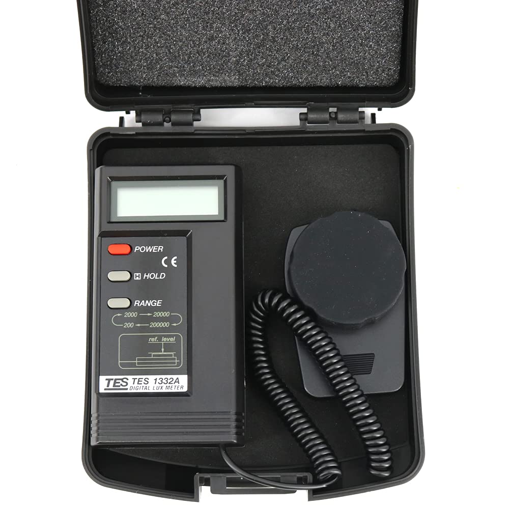 TES-1332A - Medidor digital de luminancia de lux 200/2000/20000/20000/200000 Lux