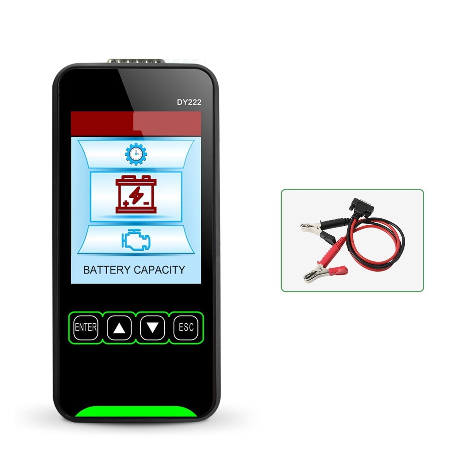 Tester Akumulatora Samochodowego 12V 24V CCA Tester Obciążenia Test Rozruchu Narzędzie Do Ładowania Przegląd Danych Analizator Akumulatora Samochodowego
