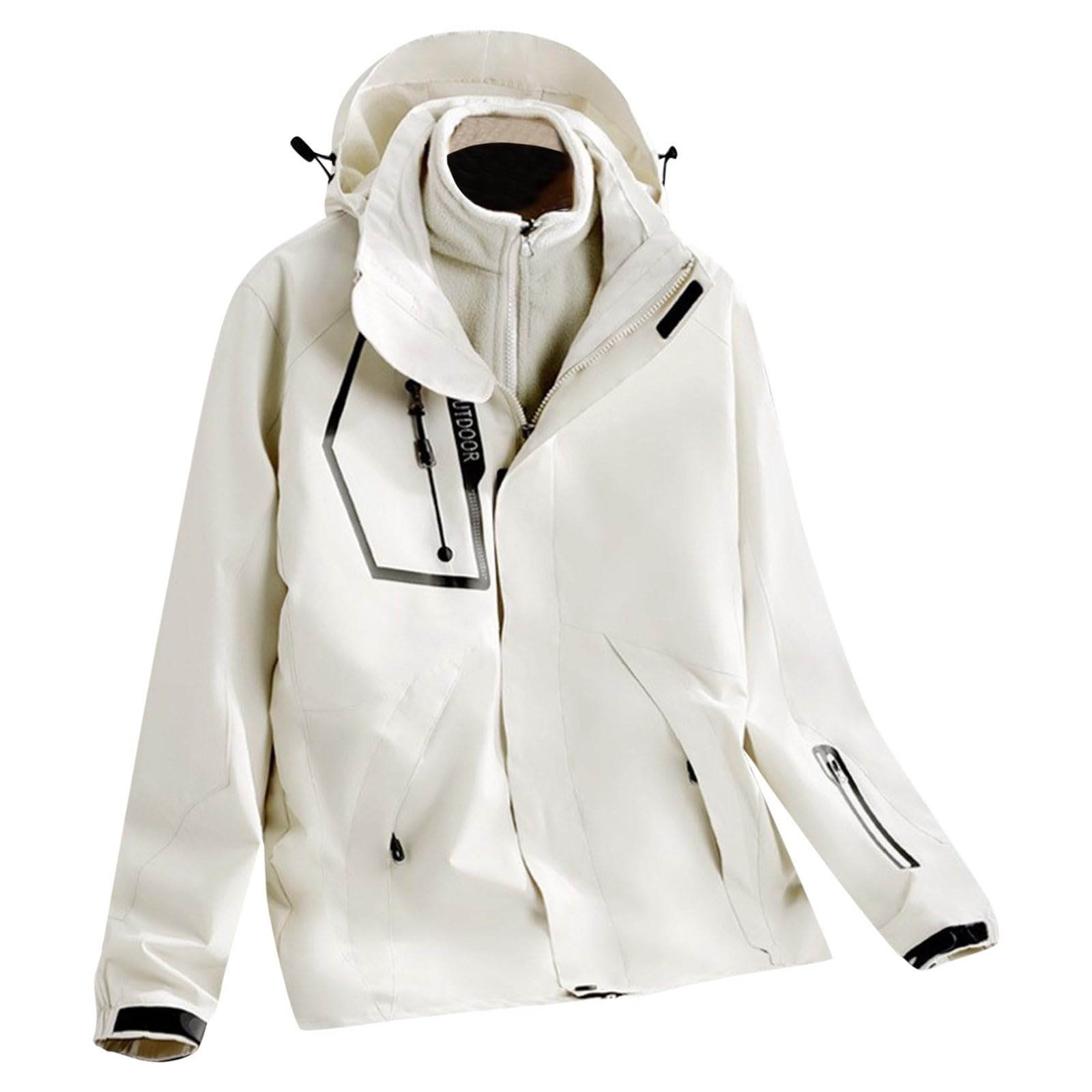 Genérico Cazadora Invierno Mujer,Chaqueta De Esquí Para Mujer Abrigo De Nieve CáLido Para Invierno Cortavientos De MontañA Chaqueta Impermeable Con Capucha