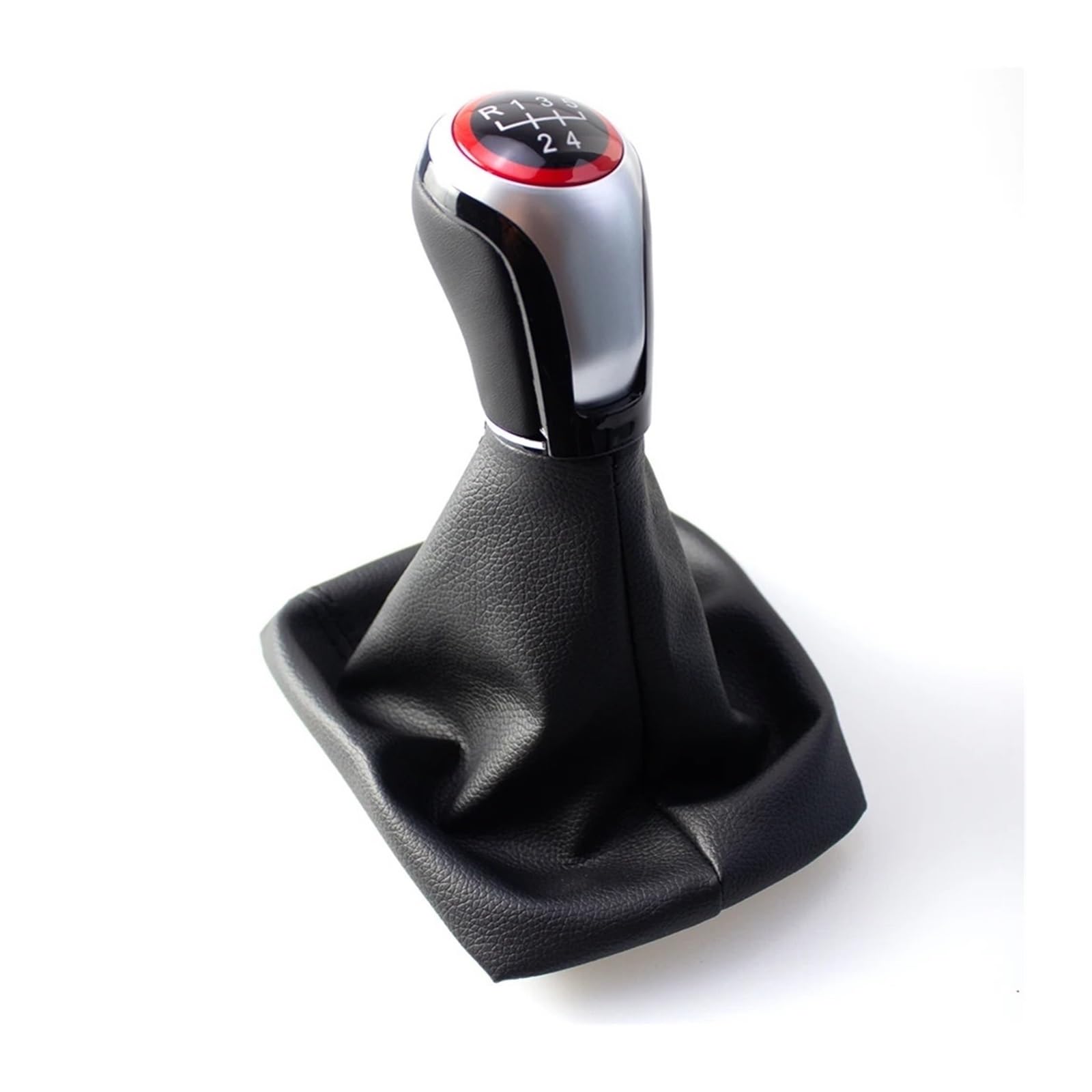 Grozzy Universal Shifter Handle Gear Knob for Skoda for Octavia 2 for A5 for A6 2004-2012 Leather Shift Handball Assembly