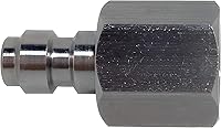 Vista 2 de Adaptador universal de enchufe de desconexión rápida de 0.315 in, rosca hembra BSPP de acero inoxidable de 1/8 pulgadas, accesorios de carga PCP