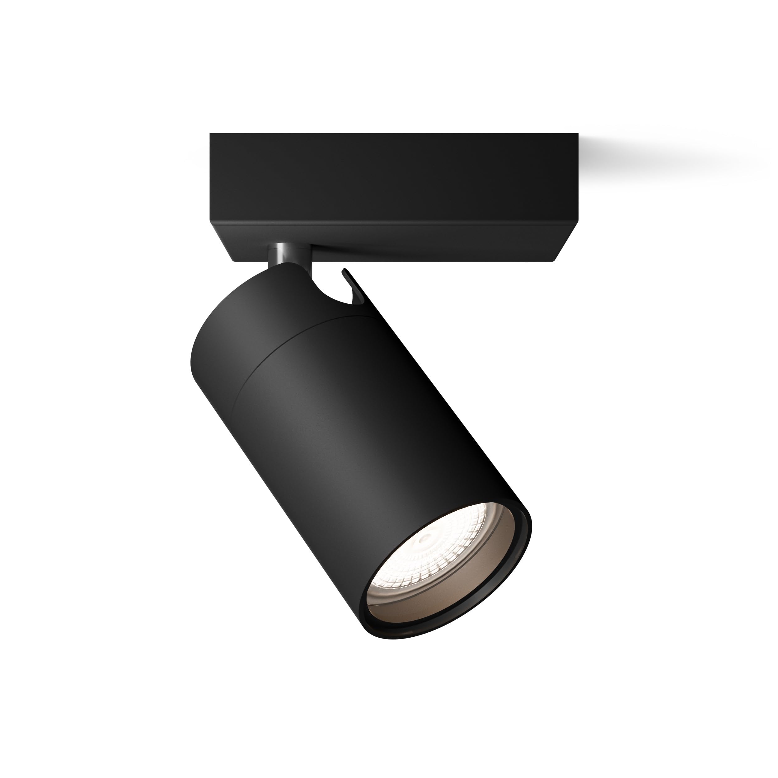 Philips Hue Idris Faretto (Nero) - 1 luce - Calda/Fredda | Include Hue Dimmer Switch - Faretto da parete o soffitto per bagno - GU10 - Hue White Ambiance