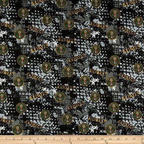 Sykel Enterprises Military Army Abstract Geometric Allover Quilt Fabric, Multicolor, Quilt Fabric By The Yard