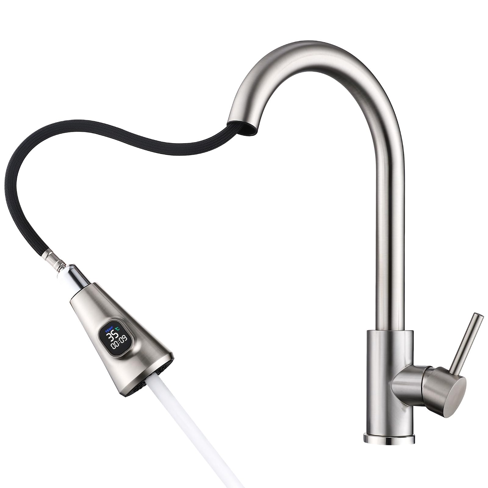 HOMELODY Wasserhahn Küche mit Temperaturanzeige