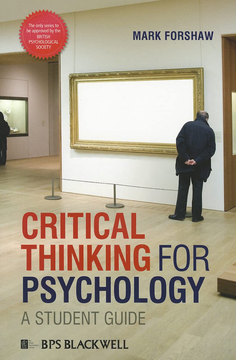 Critical Thinking for Psychology – A Student Guide Forshaw Paperback