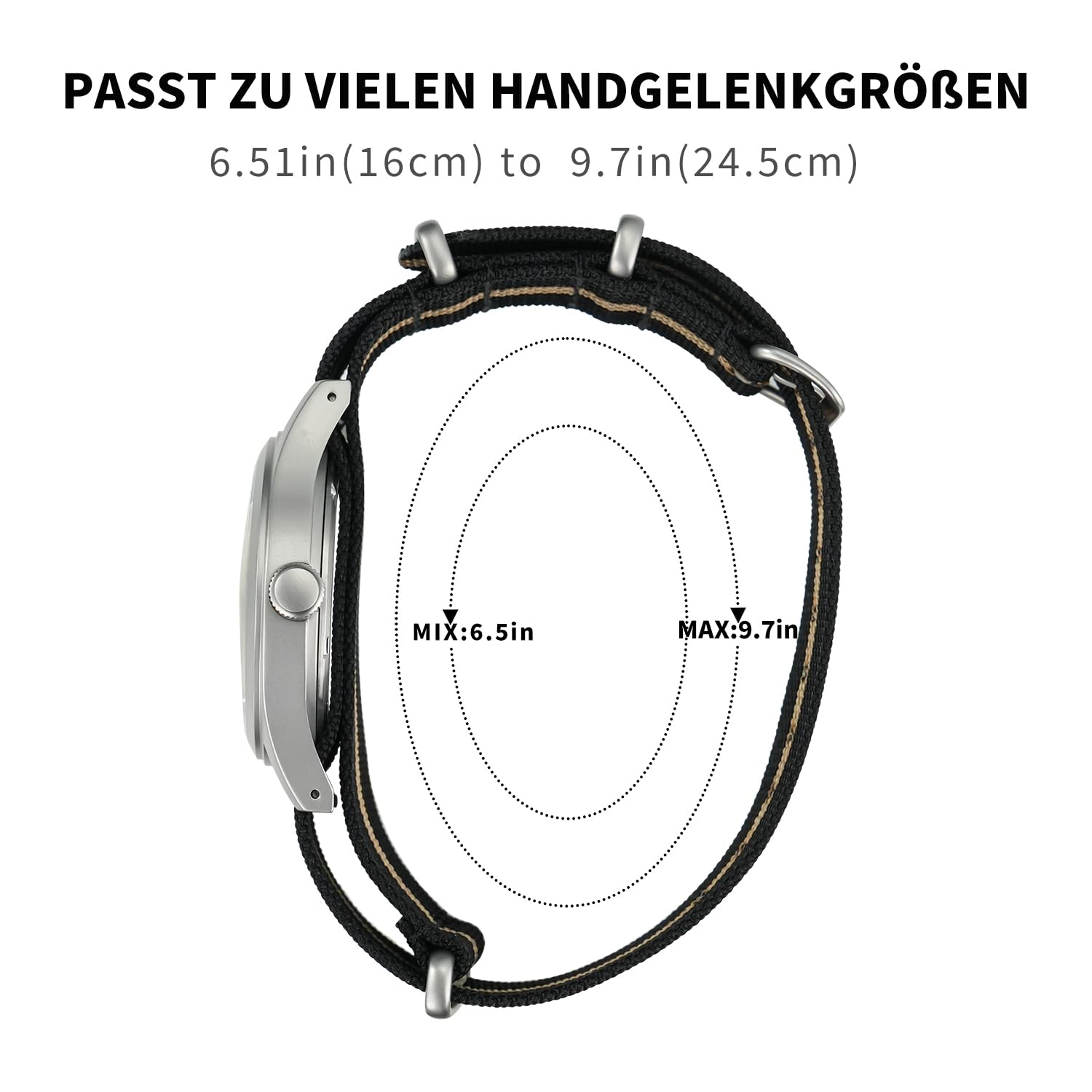 Militado ML05 ML05B 38mm Vintage Felduhren Für Männer, VH31 Schweigende Sekunde/515/Miyota Super 2035 Quarzwerk, Gewölbtes Saphirglas Mit AR-Beschichtung, C3 Super-Leuchtmasse, 100M Wasserdicht
