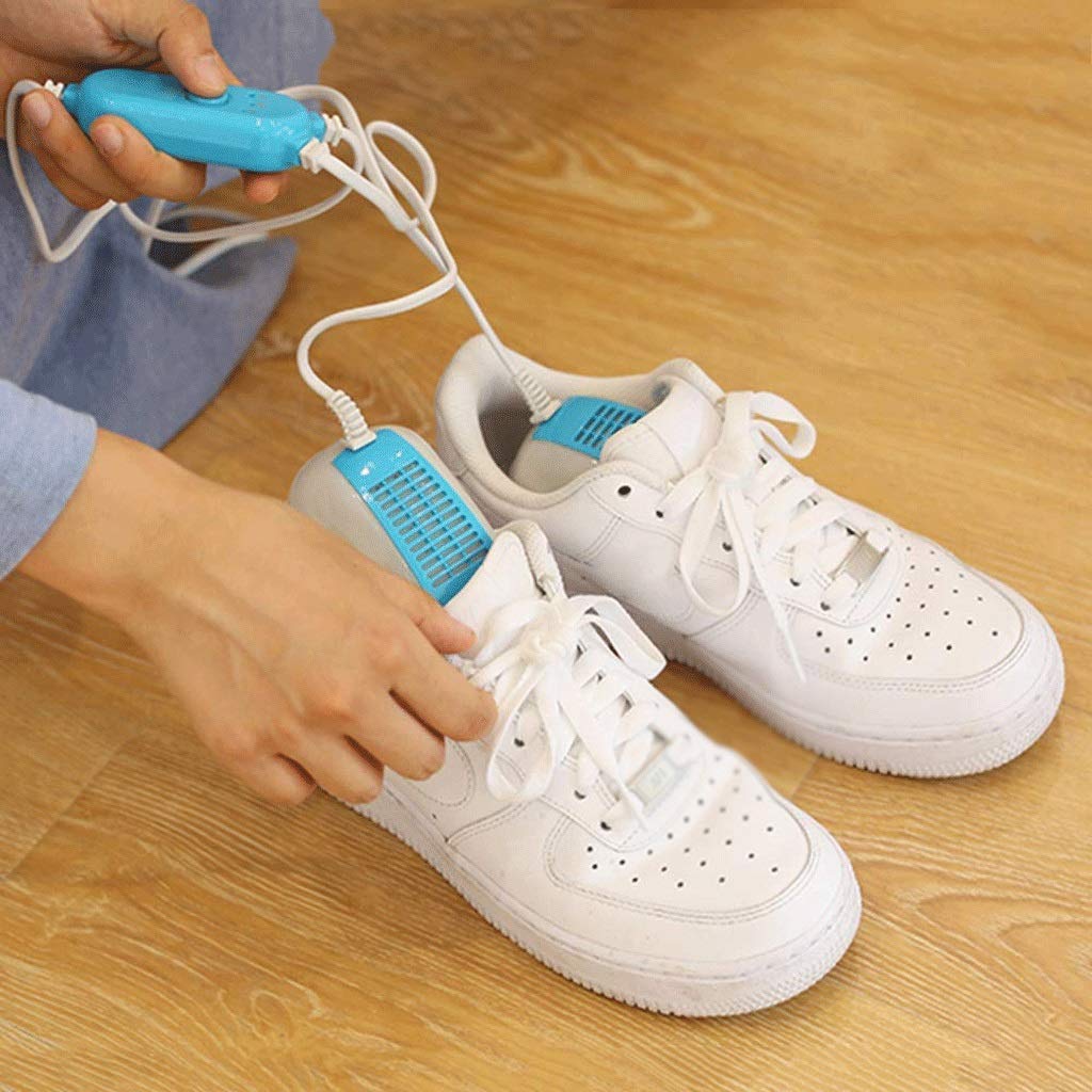 MU Sèche-Chaussures Portables Chaussures Chauffeuse Désodorisant Désodorisateur Chaussures Chaudes Sèche-Cheveux Réchauffeur Pour Chaussures, Gants, Chapeaux, Chaussettes, Sèche-Chaussures de Ski,Ble