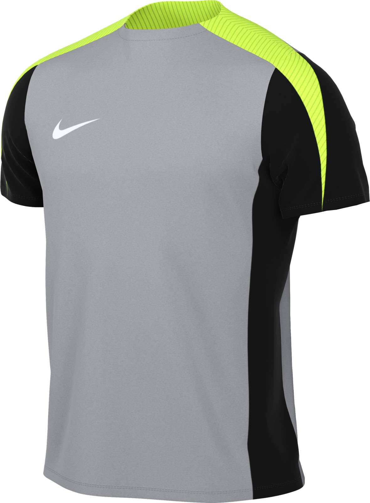 NIKE FD7487-013 Maglia da training Dri-FIT Strike 24 Sweatshirt Men's WOLF GREY/VOLT/BLACK/BLACK Size M
