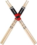 Drum Sticks 5B Maple Wood Tip DrumStick,2 Pairs Drum Stick Ideal for Drummers of All Levels, Used for Drums, Percussion and Practice–(5B-Two Pairs)