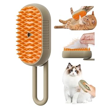 Amazon.co.jp: 【2024新型】猫 ブラシ スチーム ペットブラシ