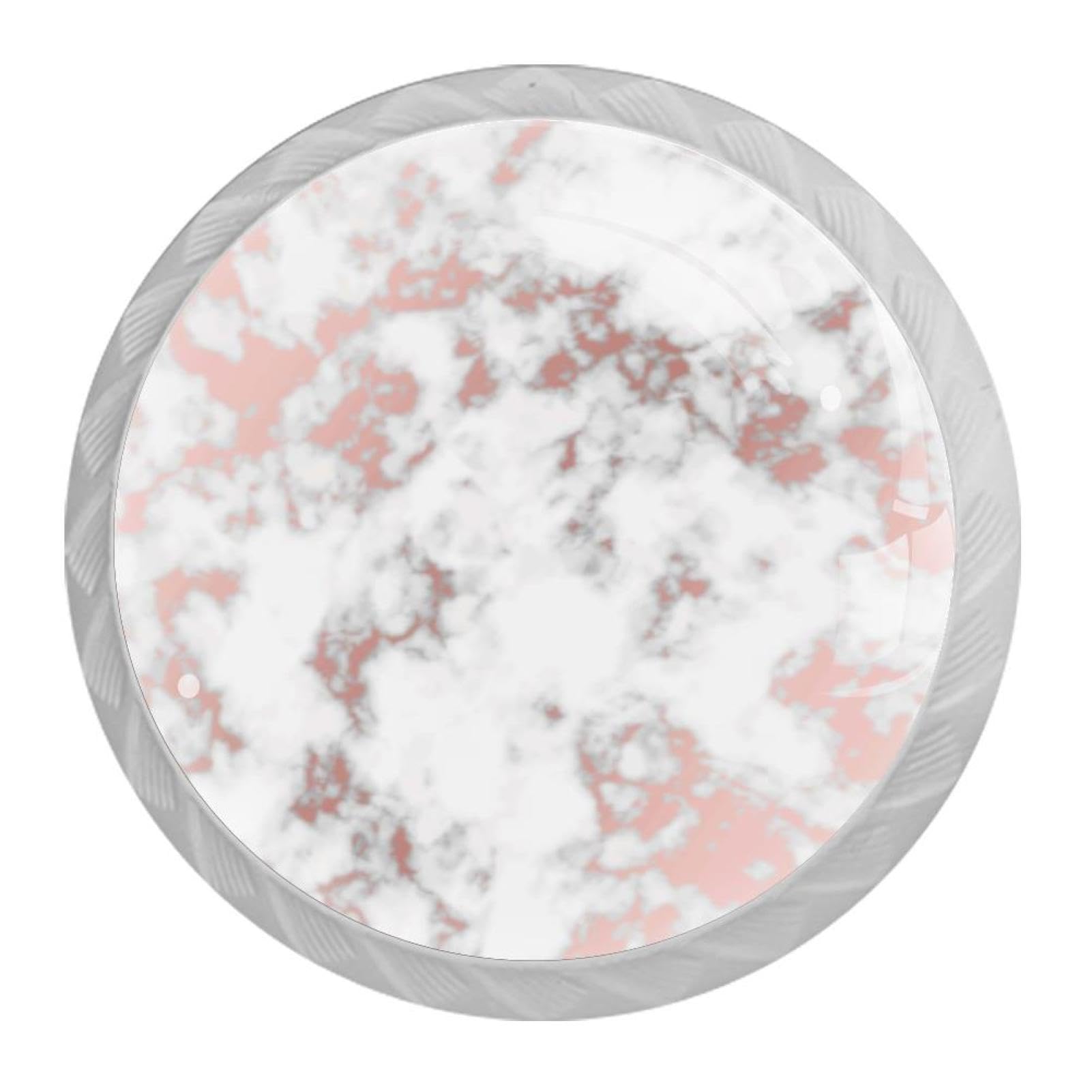 Tqmspg 4 Pieces Drawer Pulls Marble Texture Door Knobs Dresser Handles for Kitchen Wardrobe Cupboard Hardware Furniture