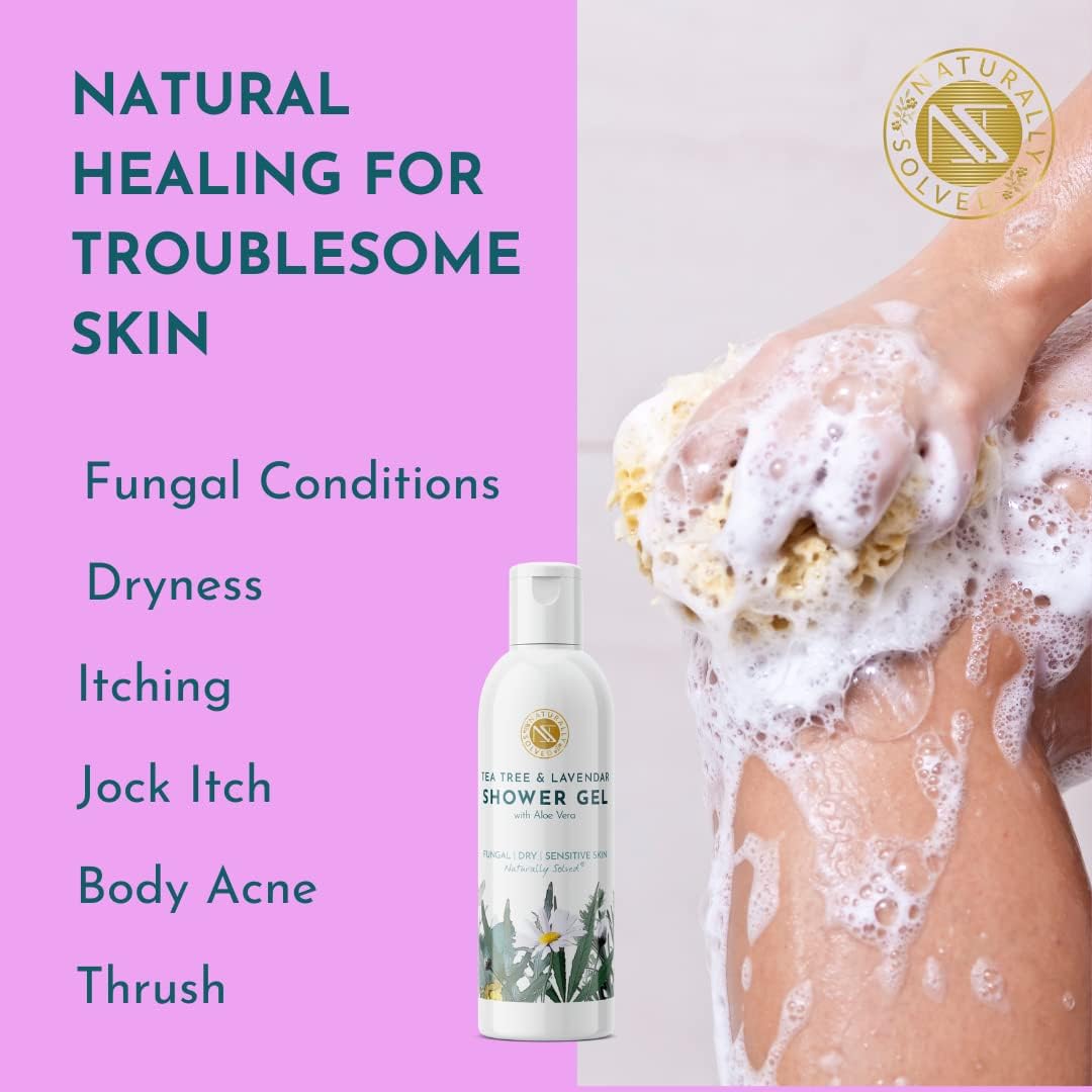 Tea Tree & Lavender Shower Gel (200ml) Antifungal Antibacterial