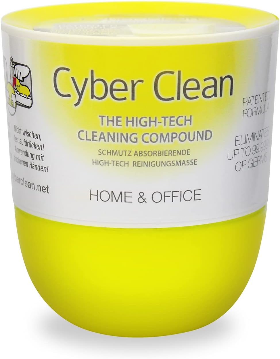 Cyber Clean Home Office Pop Up Cup, Plastic, Yellow
