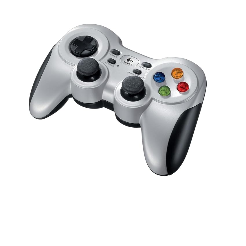 Logitech F710 Wireless Gamepad, 2.4 GHz Wireless con Nano-ricevitore USB, Controller Dual Vibration Feedback, 4 switch D-Pad, PC, Grigio/Nero