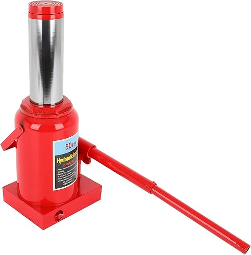 SCITOO Gato hidráulico de la botella del coche 50 toneladas para la reparación de automóviles y la elevación de la casa rojo