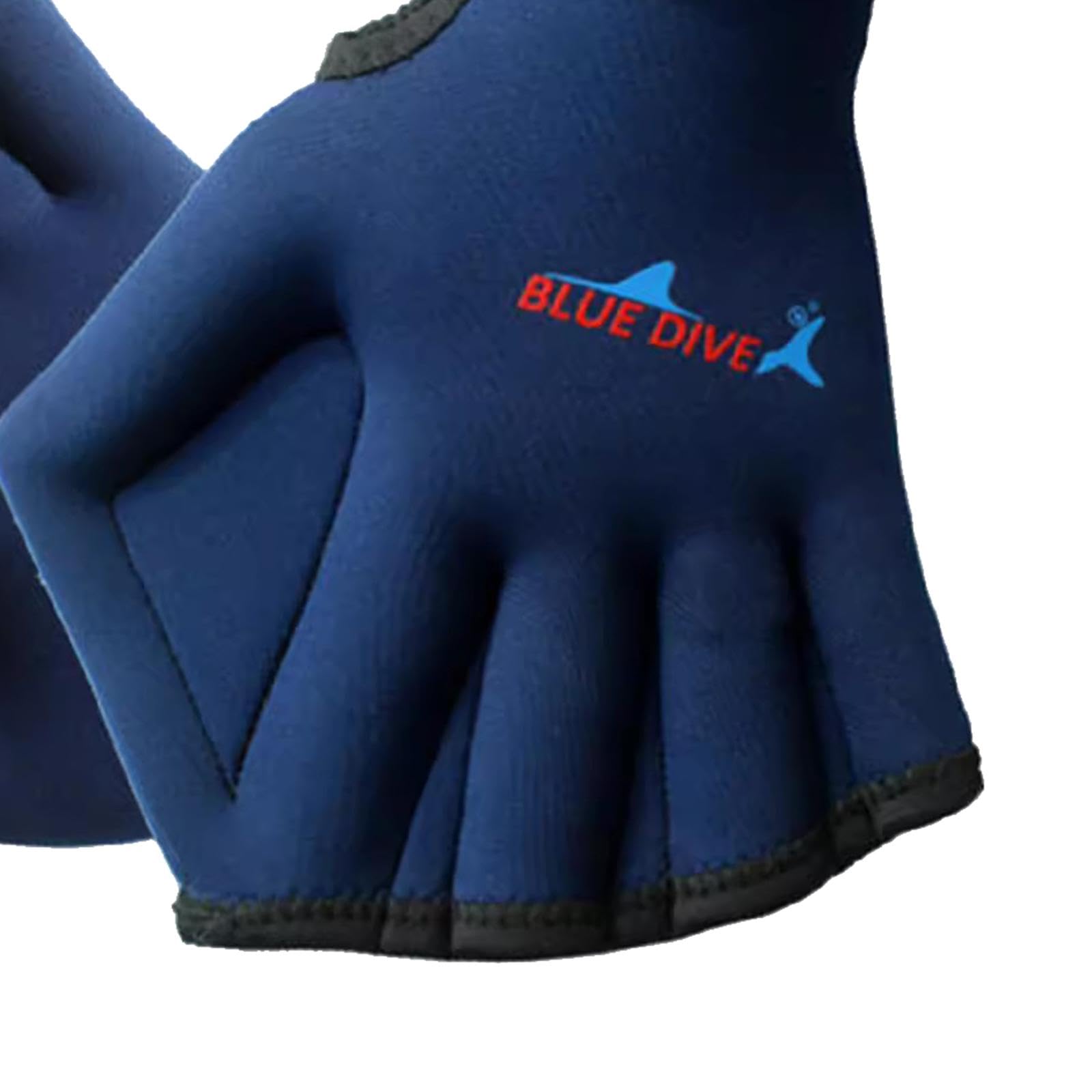 B Baosity Swimming Gloves Webbed Swim Gloves Warmth Paddle Aquatic Gloves Snorkeling Fins Hand Gloves for Rafting Water Aerobics Adults , Cyan, 20x16 cm